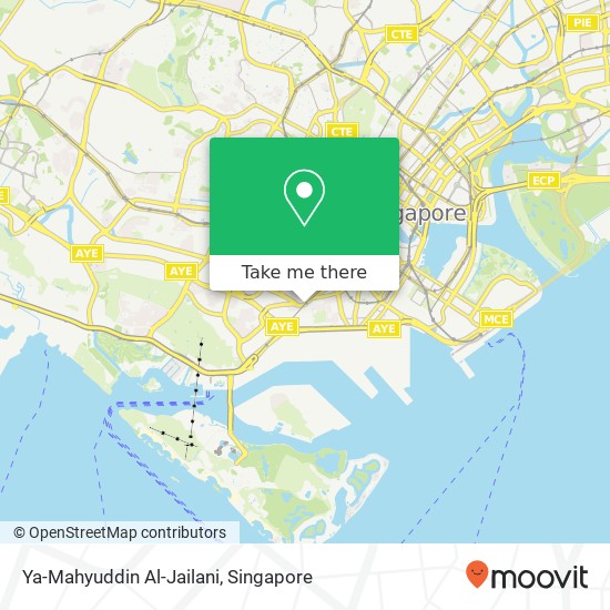 Ya-Mahyuddin Al-Jailani, Kg Bahru Rd Singapore 16 map