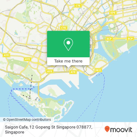 Saigon Cafe, 12 Gopeng St Singapore 078877地图