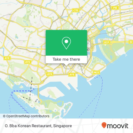 O. Bba Korean Restaurant, 63 Tg Pagar Rd Singapore 08地图
