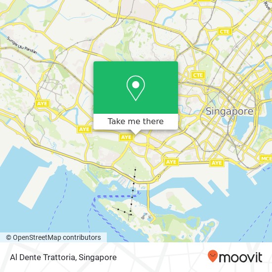 Al Dente Trattoria, Henderson Rd Singapore 15 map