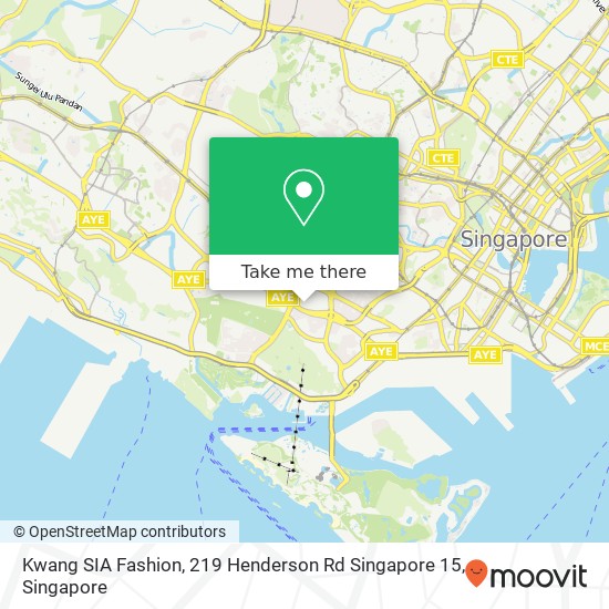 Kwang SIA Fashion, 219 Henderson Rd Singapore 15地图