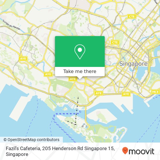 Fazil's Cafeteria, 205 Henderson Rd Singapore 15 map