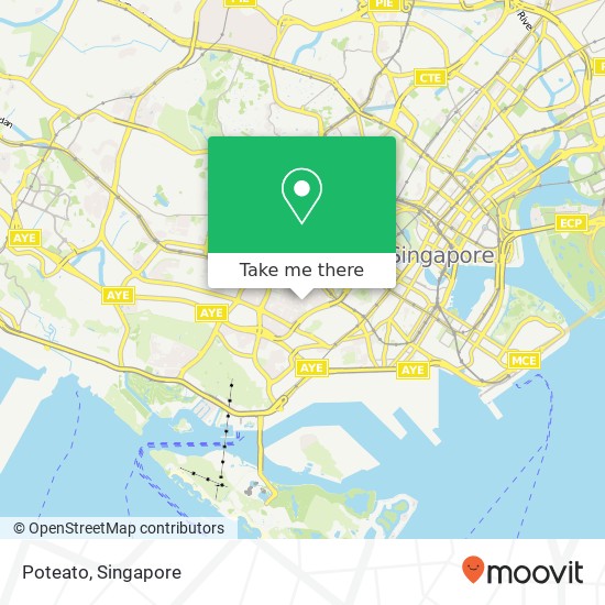 Poteato, 78 Yong Siak St Singapore 16地图