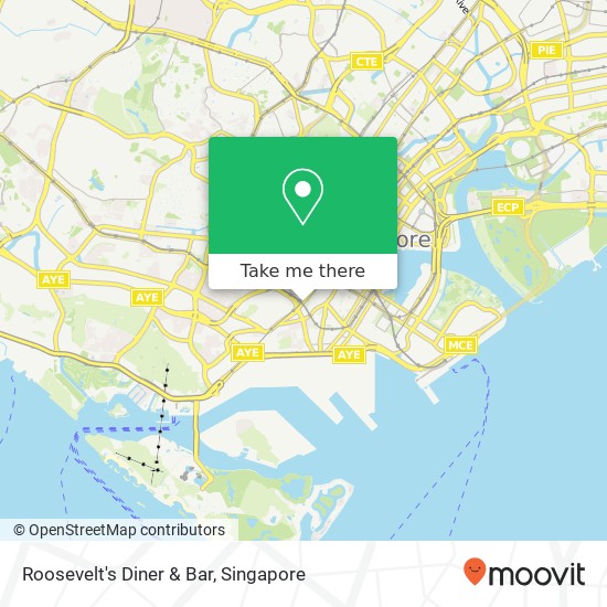 Roosevelt's Diner & Bar, 331 New Bridge Rd Singapore地图