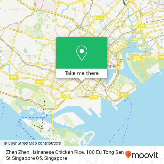 Zhen Zhen Hainanese Chicken Rice, 100 Eu Tong Sen St Singapore 05 map