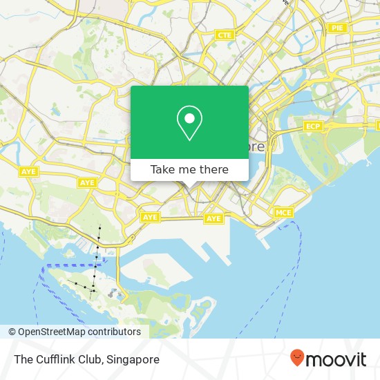 The Cufflink Club map