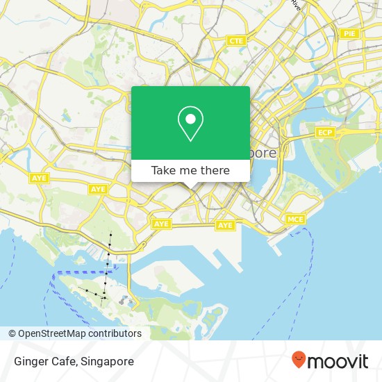 Ginger Cafe, 11 Outram Rd Singapore 16地图