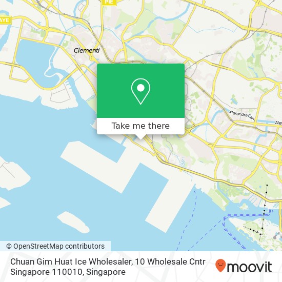 Chuan Gim Huat Ice Wholesaler, 10 Wholesale Cntr Singapore 110010 map