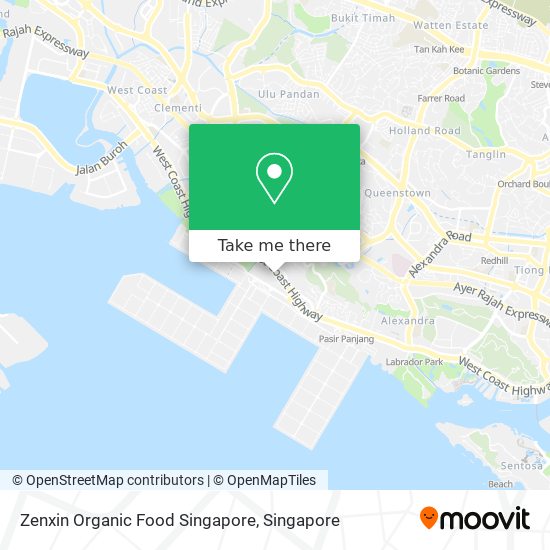 Zenxin Organic Food Singapore map