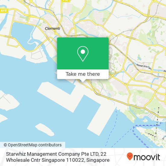 Starwhiz Management Company Pte LTD, 22 Wholesale Cntr Singapore 110022 map