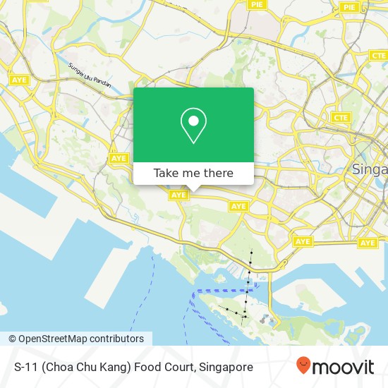 S-11 (Choa Chu Kang) Food Court, 1002 Bukit Merah Lane 3 Singapore map