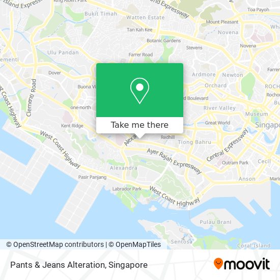 Pants & Jeans Alteration map