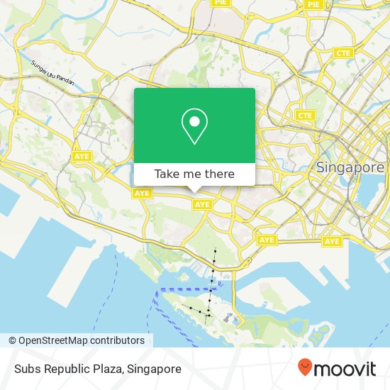 Subs Republic Plaza, 1003 Bukit Merah Central Singapore 15地图