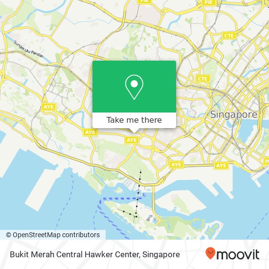 Bukit Merah Central Hawker Center, Singapore map