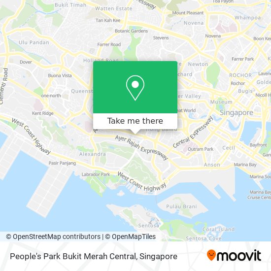 People's Park Bukit Merah Central map