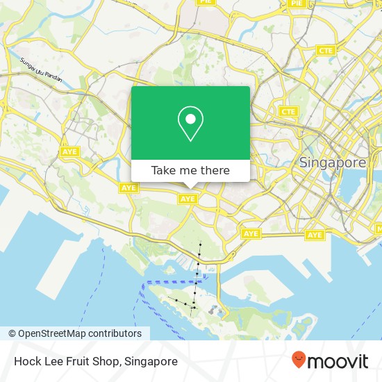 Hock Lee Fruit Shop, 164 Bukit Merah Central Singapore 150164地图