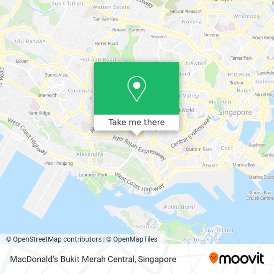 MacDonald's Bukit Merah Central map