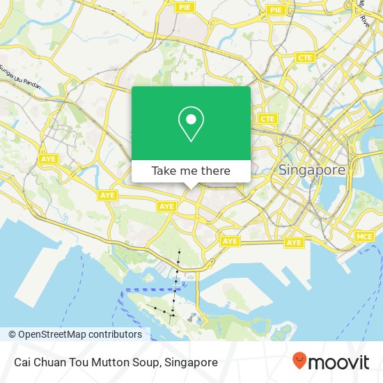 Cai Chuan Tou Mutton Soup, Bukit Merah Vw Singapore 151115 map