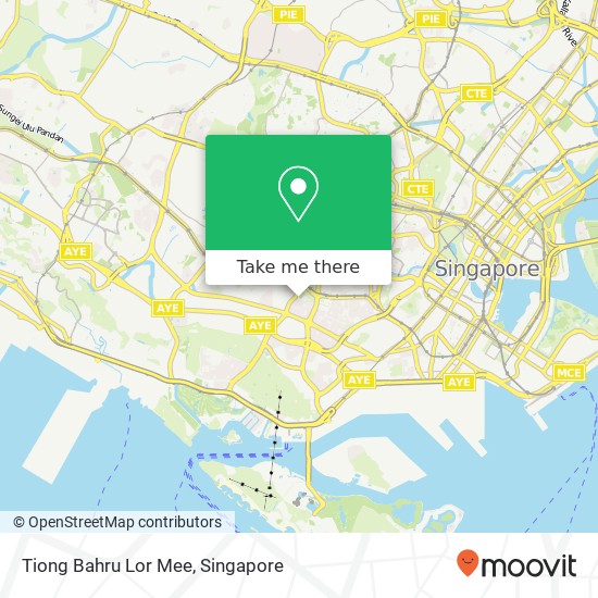 Tiong Bahru Lor Mee, 115 Bukit Merah Vw Singapore 15 map