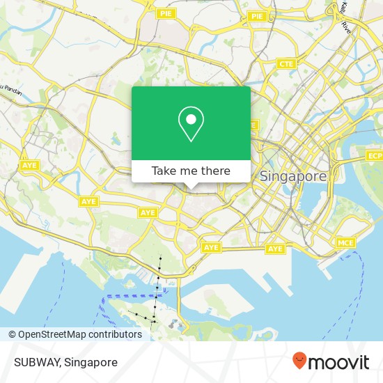 SUBWAY, 302 Tiong Bahru Rd Singapore 168732 map