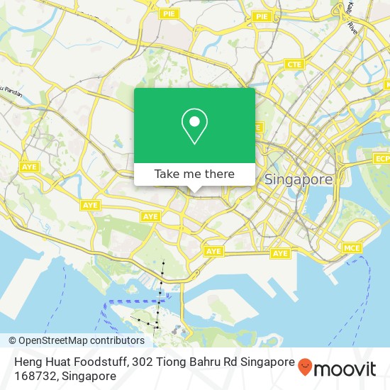 Heng Huat Foodstuff, 302 Tiong Bahru Rd Singapore 168732地图