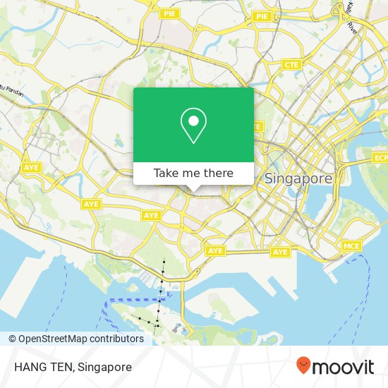 HANG TEN, 302 Tiong Bahru Rd Singapore 168732地图