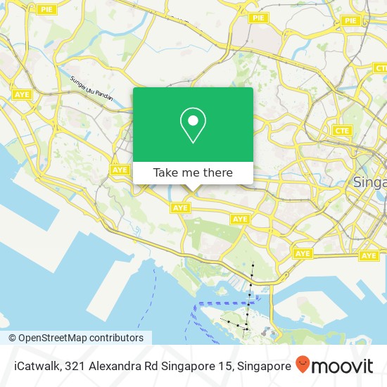 iCatwalk, 321 Alexandra Rd Singapore 15地图