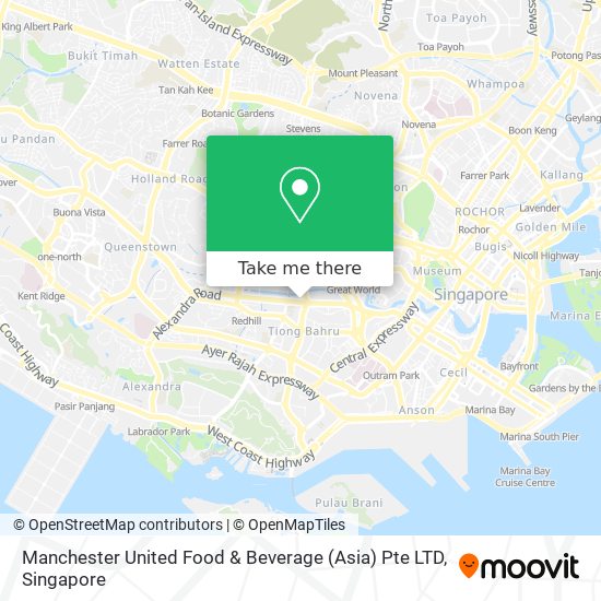 Manchester United Food & Beverage (Asia) Pte LTD map