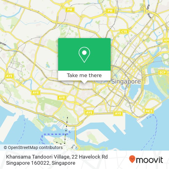 Khansama Tandoori Village, 22 Havelock Rd Singapore 160022地图