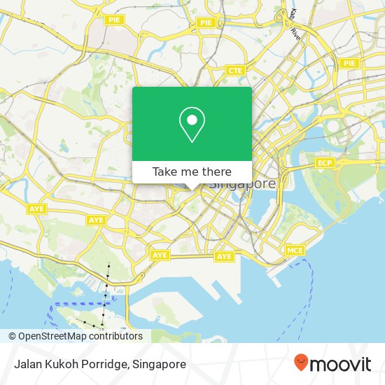 Jalan Kukoh Porridge, 1 Jalan Kukoh Singapore 16地图