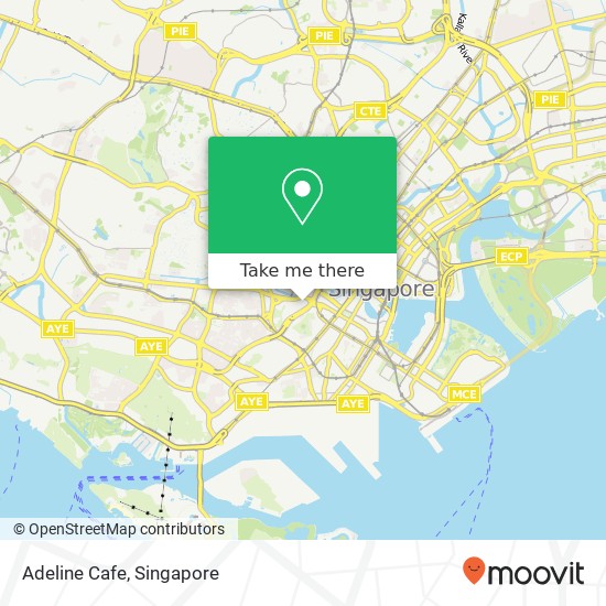 Adeline Cafe, 1 Jalan Kukoh Singapore 16地图