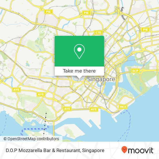 D.O.P Mozzarella Bar & Restaurant, 60 Robertson Quay Singapore 238252地图
