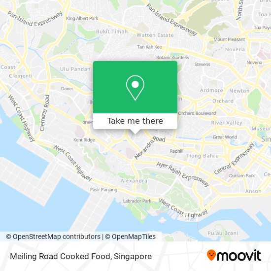 Meiling Road Cooked Food map