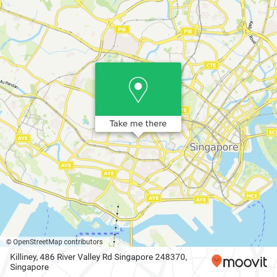 Killiney, 486 River Valley Rd Singapore 248370地图