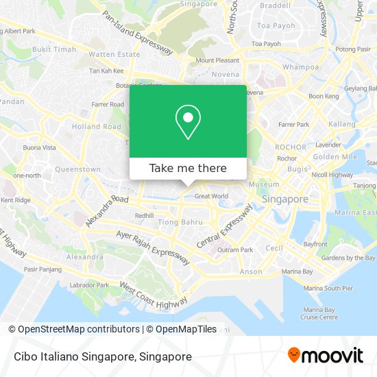 Cibo Italiano Singapore map