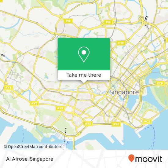 Al Afrose, 421 River Valley Rd Singapore 248320地图