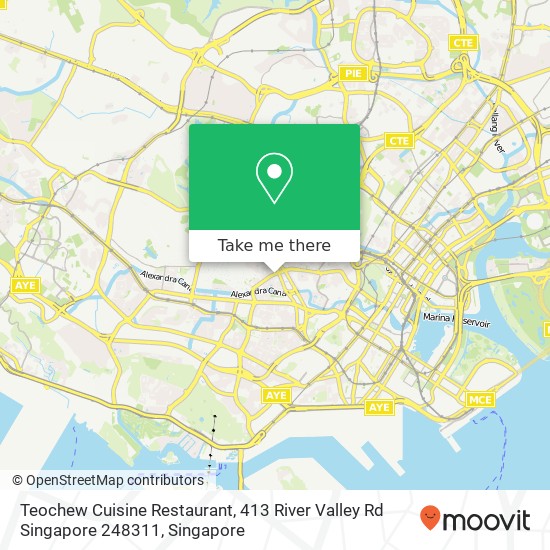 Teochew Cuisine Restaurant, 413 River Valley Rd Singapore 248311 map