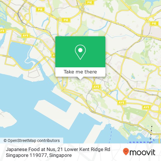 Japanese Food at Nus, 21 Lower Kent Ridge Rd Singapore 119077地图