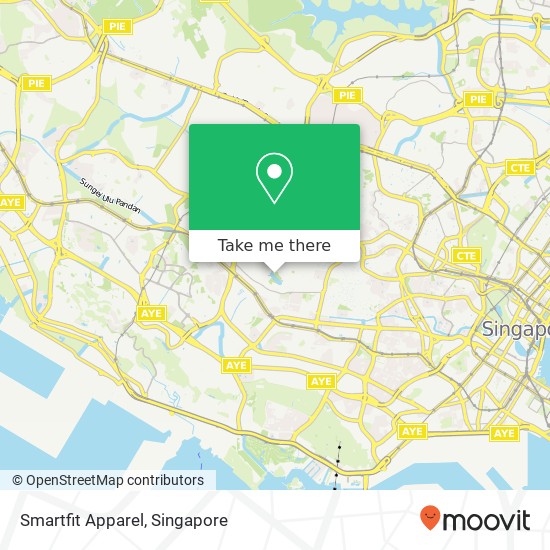 Smartfit Apparel, Singapore map