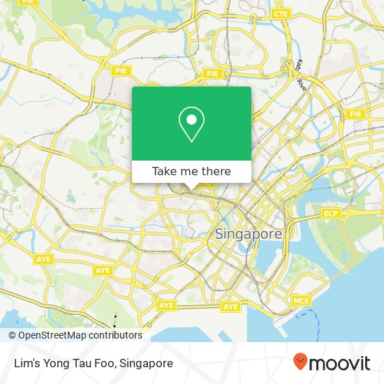 Lim's Yong Tau Foo, Singapore map