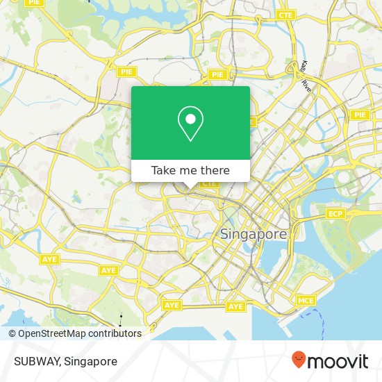 SUBWAY, Grange Rd Singapore map