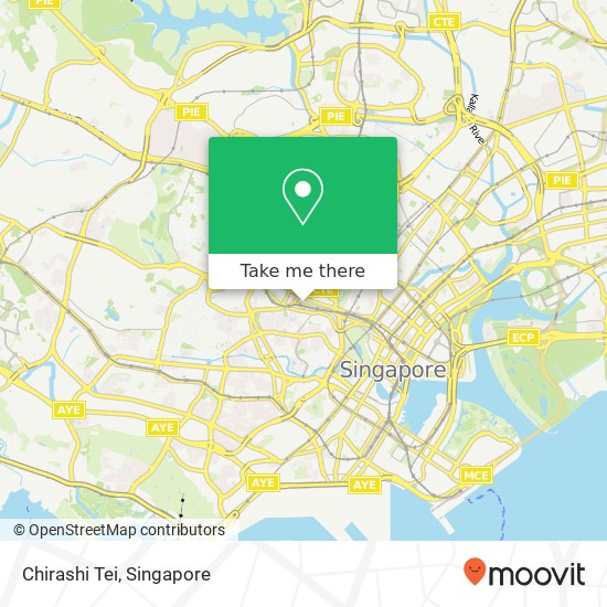 Chirashi Tei, Singapore map