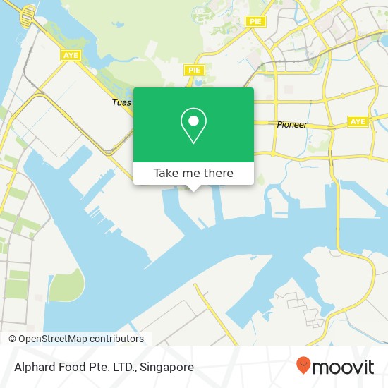 Alphard Food Pte. LTD., 22A Benoi Rd Singapore 629893 map