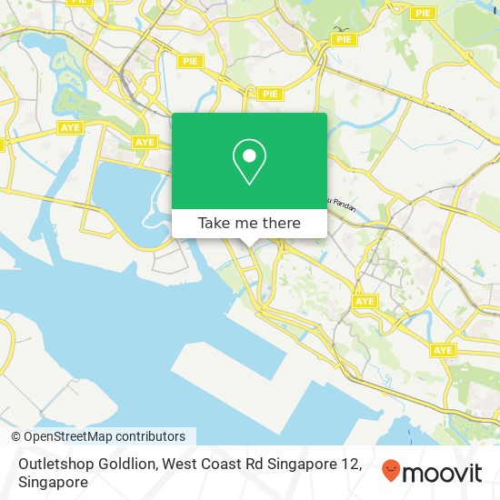 Outletshop Goldlion, West Coast Rd Singapore 12 map