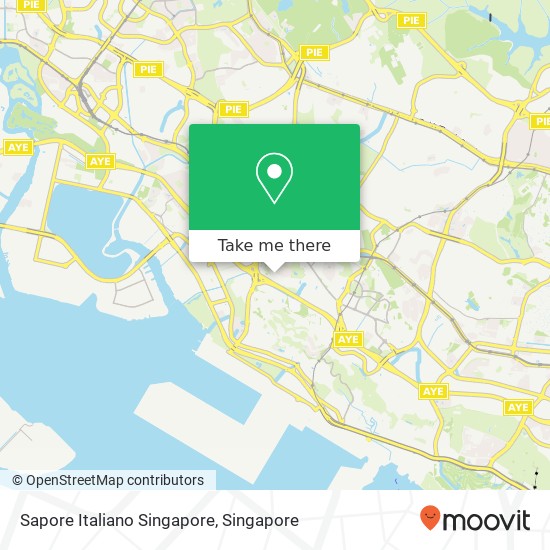 Sapore Italiano Singapore, 1 Create Way Singapore map