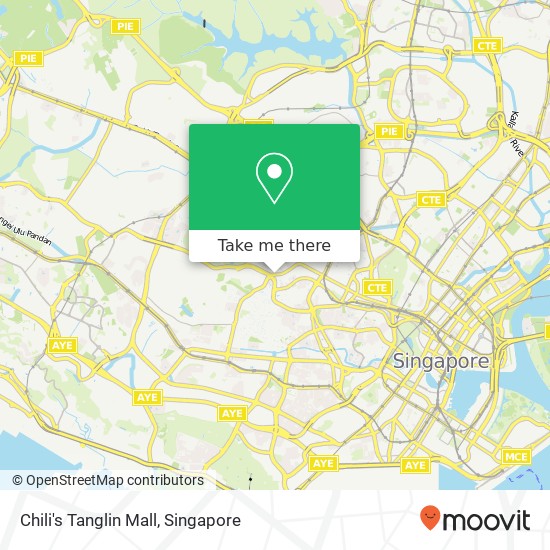 Chili's Tanglin Mall, Singapore map