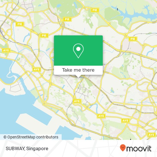 SUBWAY, 1 Vista Exchange Grn Singapore 138617地图
