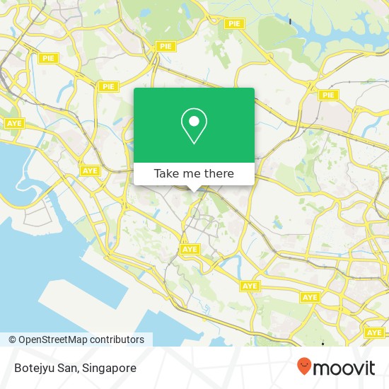 Botejyu San, 1 Vista Exchange Grn Singapore 13 map