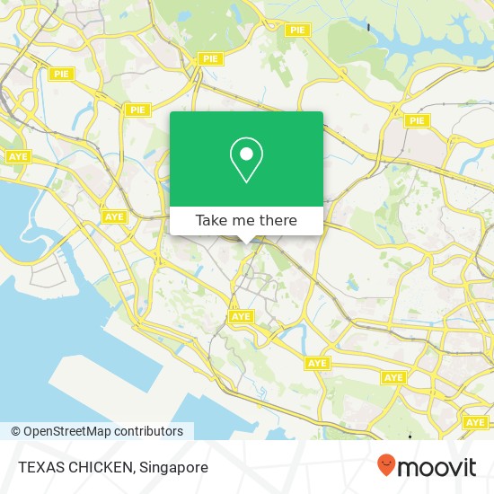 TEXAS CHICKEN, 1 Vista Exchange Grn Singapore 13地图