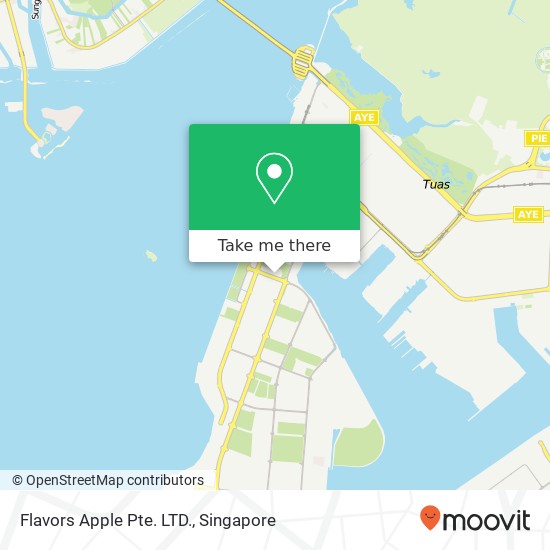 Flavors Apple Pte. LTD., 6 Tuas Bay Walk Singapore 637752地图